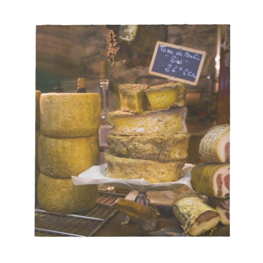 Frankrijk, Corsica. Plaatselijke kaas en charcuter Notitieblok (Voorkant)