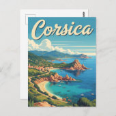 Frankrijk Corsica Reizen Briefkaart (Voorkant / Achterkant)