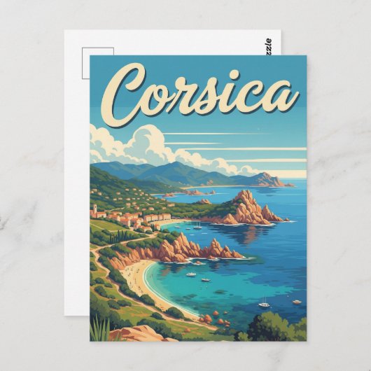 Frankrijk Corsica Reizen Briefkaart (Voorkant / Achterkant)