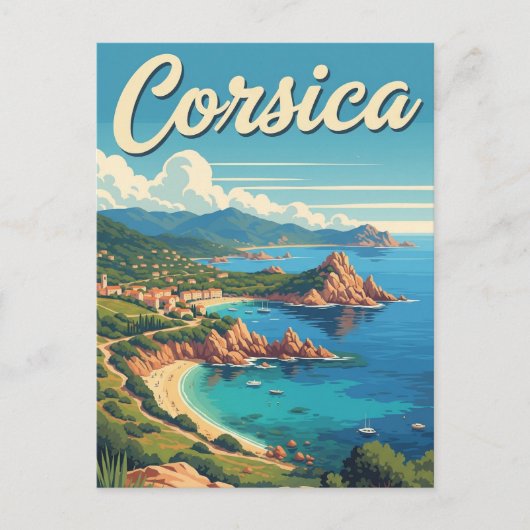 Frankrijk Corsica Reizen Briefkaart (Voorkant)