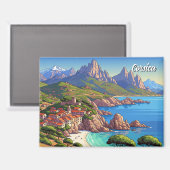 Frankrijk Corsica Reizen Magneet (Voorkant / Achterkant)