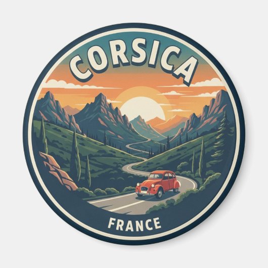 Frankrijk Corsica Reizen Magneet (Voorkant)