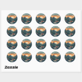 Frankrijk Corsica Reizen Ronde Sticker (Vel)