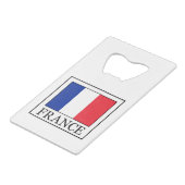 Frankrijk Creditkaart Flessenopener (Voorkant Gekanteld)