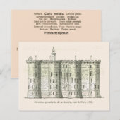 Frankrijk, de Bastille in 1789 Briefkaart (Voorkant / Achterkant)