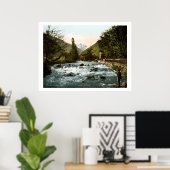  Frankrijk: de Pique Waterfall Poster (Thuiskantoor)