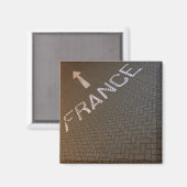 Frankrijk, deze kant op! magneet (Voorkant / Achterkant)