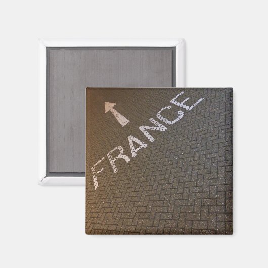Frankrijk, deze kant op! magneet (Voorkant / Achterkant)
