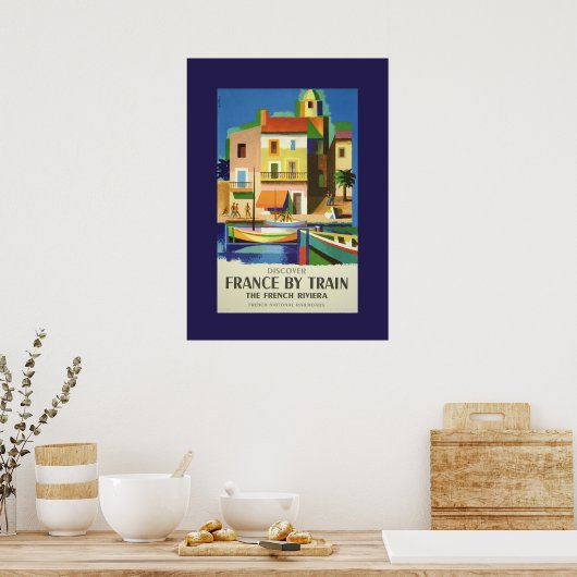  Frankrijk door reisbureau Poster (Keuken)