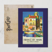  Frankrijk door  van het Briefkaart voor treinreiz (Voorkant / Achterkant)