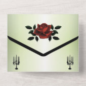 frankrijk driekwart gothische olijven in één uitno all in one uitnodiging (Achterkant)