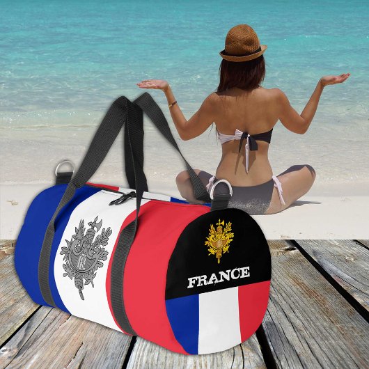 Frankrijk duffle, Franse vlag fitness / sport Plunjezak