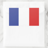 Frankrijk eerste Franse insoumise Franse vlag MFGA Rechthoekige Sticker (Tas)