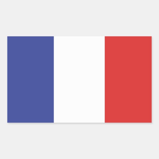 Frankrijk eerste Franse insoumise Franse vlag MFGA Rechthoekige Sticker (Voorkant)