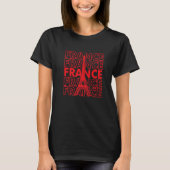 Frankrijk Eiffel Tower I Love Paris French Love Fr T-shirt (Voorkant)