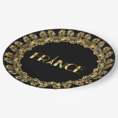 Frankrijk, Eiffeltoren, Elegant Gold Design Papieren Bordje (Gekanteld)