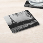 Frankrijk Eiffeltoren in Parijs, zonsondergang 19 Kartonnen Onderzetters (Schuin)