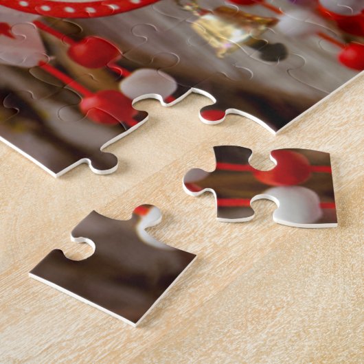 Frankrijk, Elzas, Colmar. kerstmarkt Legpuzzel (Zijkant)