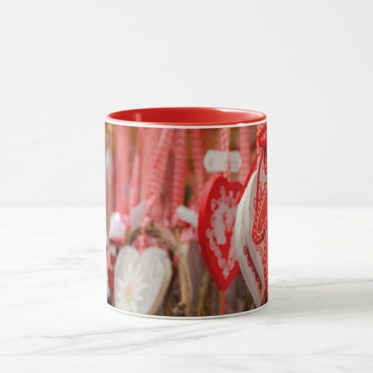 Frankrijk, Elzas, Colmar. kerstmarkt Mok (Midden)