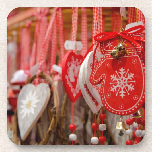 Frankrijk, Elzas, Colmar. kerstmarkt Onderzetter (Voorkant)