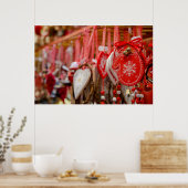 Frankrijk, Elzas, Colmar. kerstmarkt Poster (Keuken)