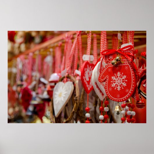 Frankrijk, Elzas, Colmar. kerstmarkt Poster (Voorkant)