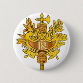 frankrijk embleem ronde button 5,7 cm (Voorkant)