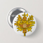 frankrijk embleem ronde button 5,7 cm (Voorkant /achterkant)