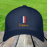 Frankrijk en de Franse mode van de vlag/Frances Pa Geborduurde Pet<br><div class="desc">Ingeborduurde Petten: Frankrijk en de Franse vlag mode honkbal/vrachtwagenhoeden voor patriotten van Frances - houden van mijn land,  reizen,  vakantie/sportfans</div>