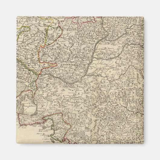 Frankrijk en Europa Magneet (Voorkant)