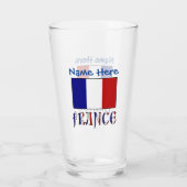 Frankrijk en Franse vlag blauw gepersonaliseerd Dr Glas (Achterkant)