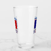 Frankrijk en Franse vlag blauw gepersonaliseerd Dr Glas (Links)