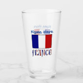 Frankrijk en Franse vlag blauw gepersonaliseerd Dr Glas (Voorkant)