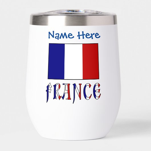 Frankrijk en Franse vlag Blue Personalisatie