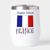 Frankrijk en Franse vlag Blue Personalisatie (Voorkant)