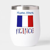 Frankrijk en Franse vlag Blue Personalisatie (Achterkant)