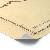 Frankrijk en grenzen poster (Hoek)