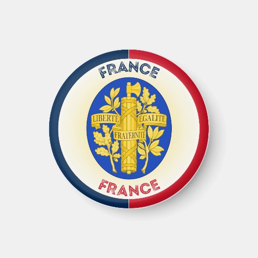 Frankrijk Erfgoed Embleem Magneet (Voorkant)