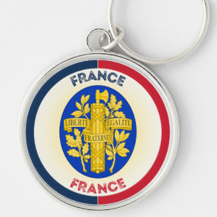 Frankrijk Erfgoed Embleem Sleutelhanger