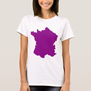 Frankrijk - Europa - kaart T-shirt