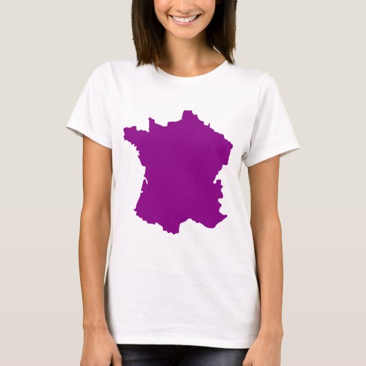 Frankrijk - Europa - kaart T-shirt (Voorkant)