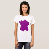 Frankrijk - Europa - kaart T-shirt (Voorkant volledig)