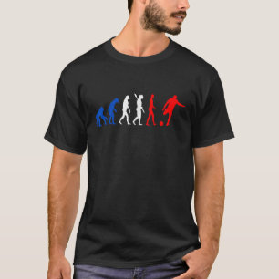 Frankrijk Evolutie Frans Voetbalteam Franse Roots T-shirt