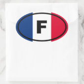 Frankrijk - F - Europees Ovale Sticker (Tas)