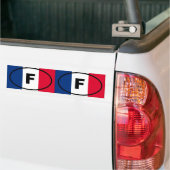 Frankrijk - F - Europese ovaal Bumpersticker (Op Truck)