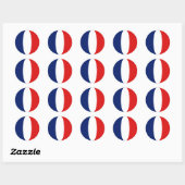 Frankrijk Fisheye Vlag Sticker (Vel)