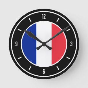 Frankrijk Flag Elegant Ronde Klok