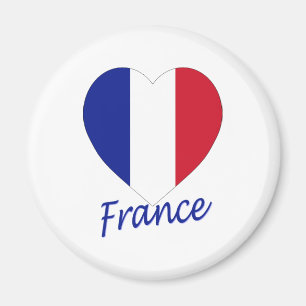 Frankrijk Flag Heart Magneet
