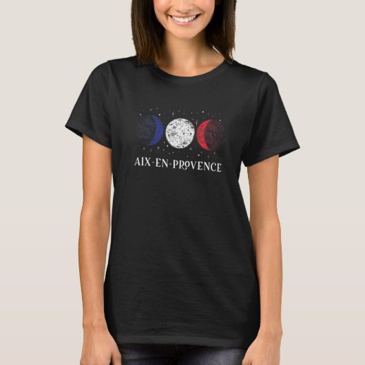 Frankrijk Flag Love Aix Enprovence City T-shirt (Voorkant)
