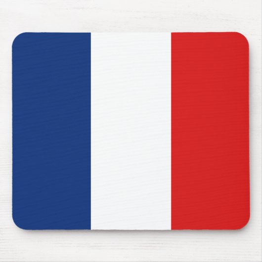 Frankrijk Flag Mousepad Muismat (Voorkant)